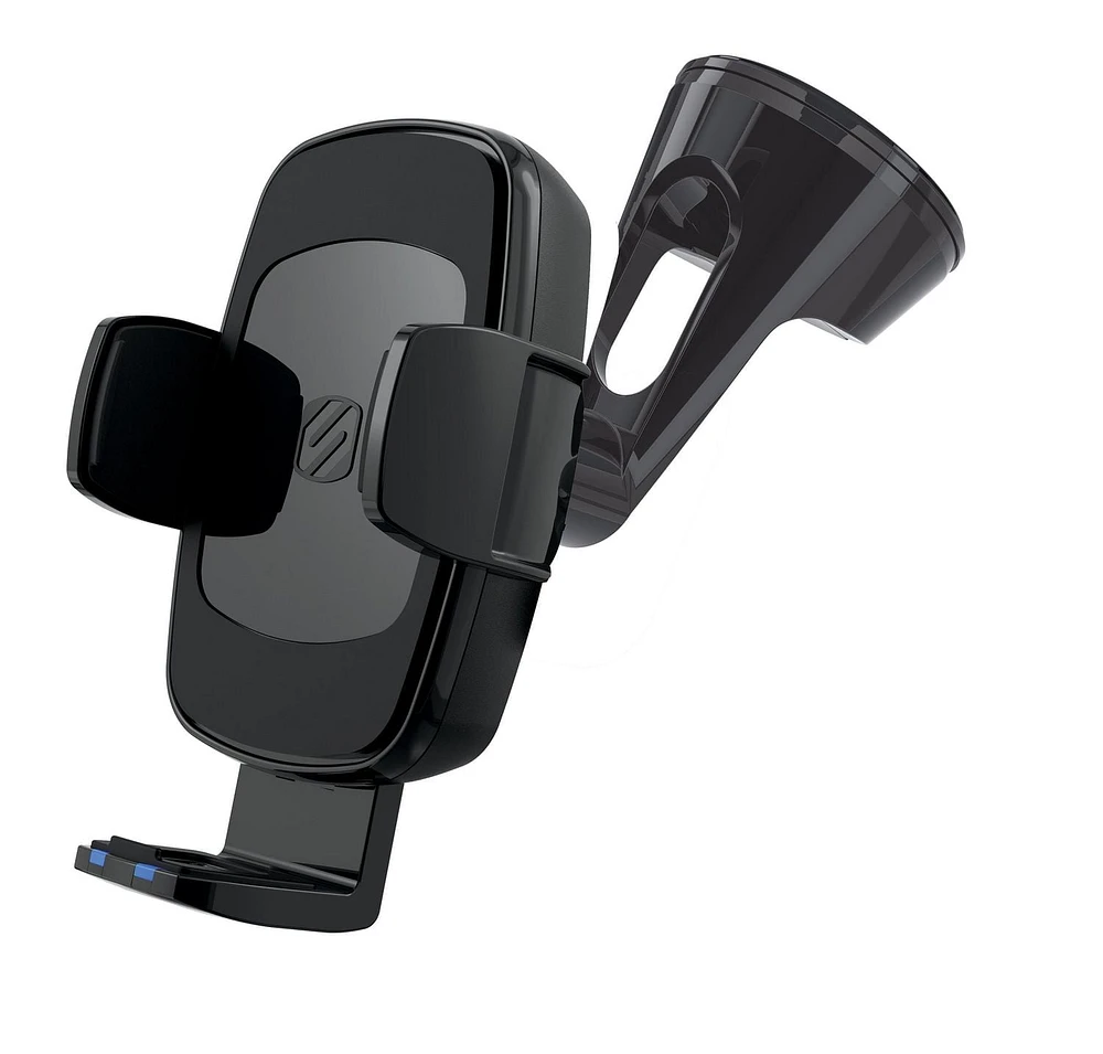 Scosche UQ3WDV-SP Qi-enabled Wireless Charging Universal Phone Mount w/ Stick Grip Black, Wireless Chrgng Unvrsl Phn Mnt