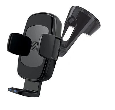 Scosche UQ3WDV-SP Qi-enabled Wireless Charging Universal Phone Mount w/ Stick Grip Black, Wireless Chrgng Unvrsl Phn Mnt