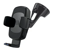 Scosche UQ3WDV-SP Qi-enabled Wireless Charging Universal Phone Mount w/ Stick Grip Black, Wireless Chrgng Unvrsl Phn Mnt