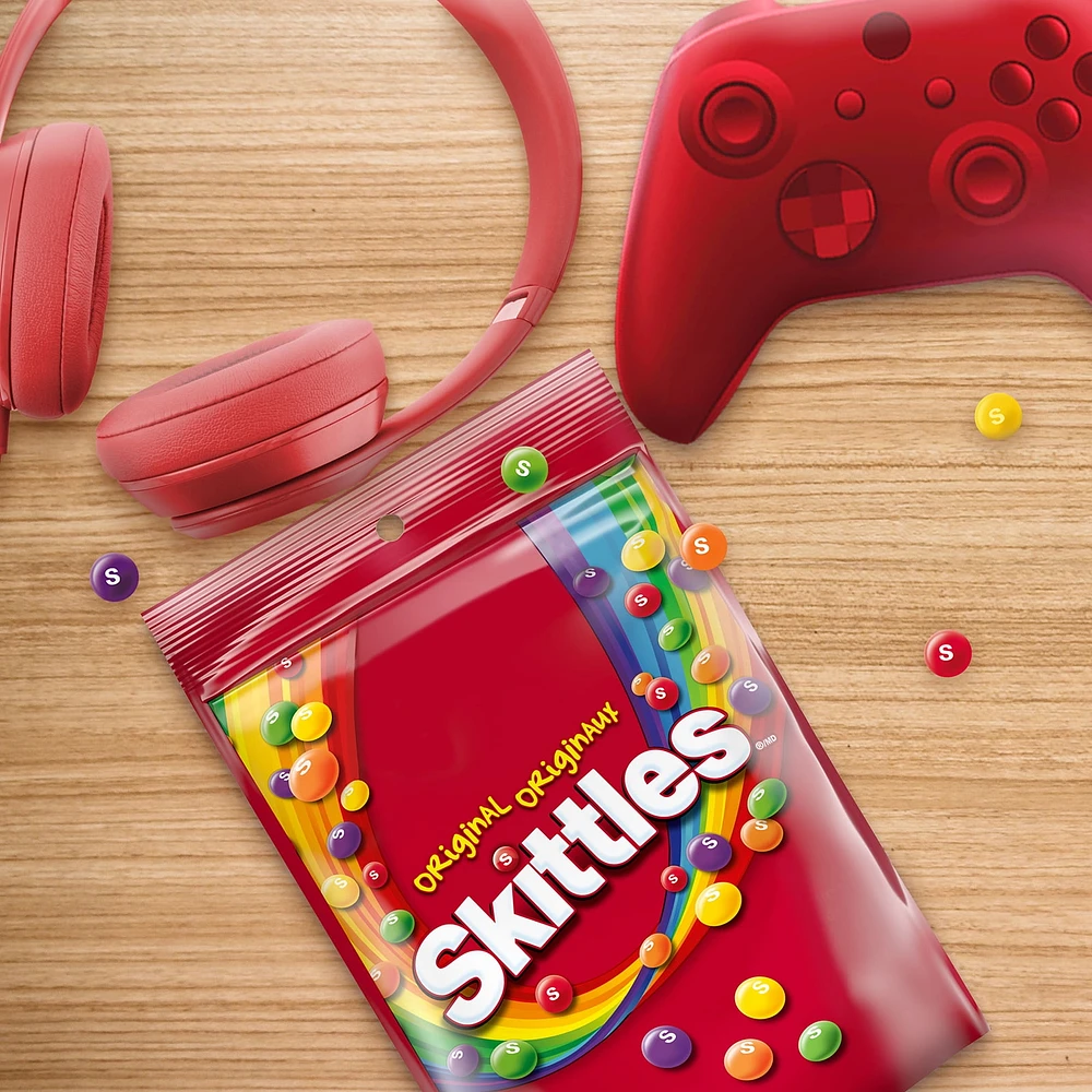 SKITTLES, Original Chewy Candy, Bowl Size Bag, 320 g, 1 Bag, 320 g