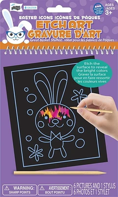 Mello Smello Easter Icon Rainbow Etch Art