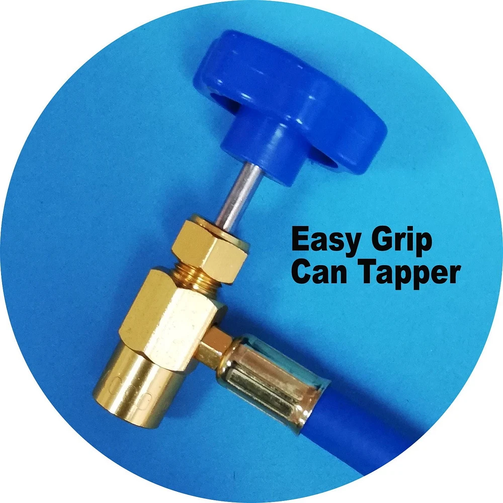 DURACOOL® 134a Charge Hose with Can Tap, Pressure Gauge & Quick Connect., 134a CHGE HOSE GAUGE CONNECT