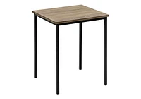 Monarch Specialties  Ensemble De Tables, Ensemble De 3 Pièces, Café, Bout, Métal Noir, Stratifié Taupe Foncé, Contemporain, Moderne