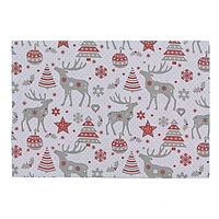 Set De Table En Coton Renne - Lot De 12
