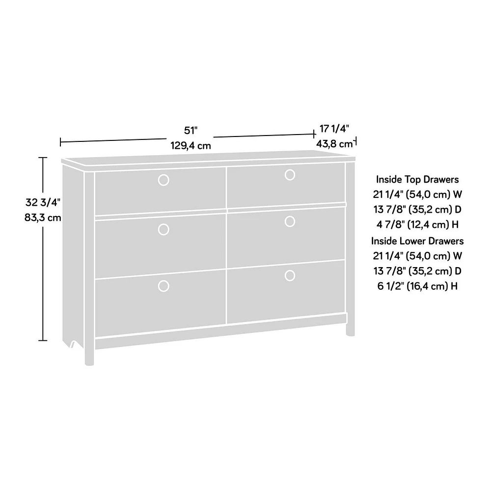 Sauder La Collection Dover Edge Commode