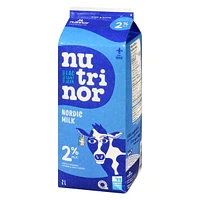 2L Milk 2% carton Nutrinor, 2L partly skimmed