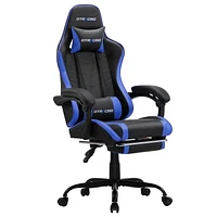 Chaise de jeu ergonomique GTRACING GTWD-200 avec coussins réglables et repose-pieds