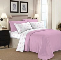 Johnson Home Premium Parure de lit en flanelle de coton peigné ultra pelucheux 160 g/m