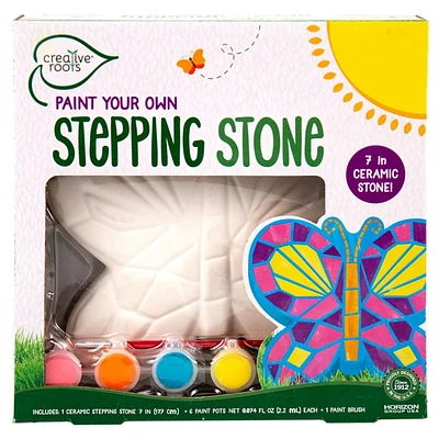 Creative Roots Peins ta propre pierre de jardin au motif de papillon