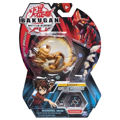 Bakugan, Aurelus Hydorous, Créature transformable à collectionner de 5 cm, à partir de 6 ans