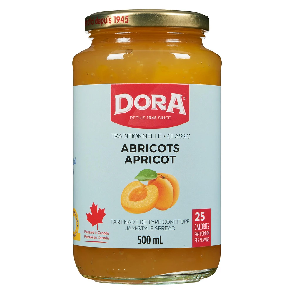 Light apricot spread 500ml, Dora Light apricot 500ml