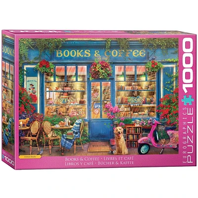 Books and Coffee 1000 Piece Puzzle