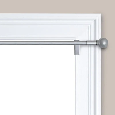 Maytex Smart Rods Twist and Shout Adjustable Tension Window Curtain Rod, Adjusts 48" to 84"