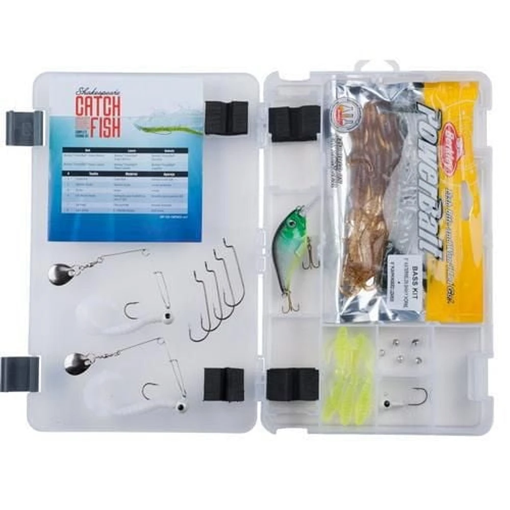 Shakespeare Catch More Fish Bass 6'6" Medium Action 2pc Spinning Rod & Reel Combo