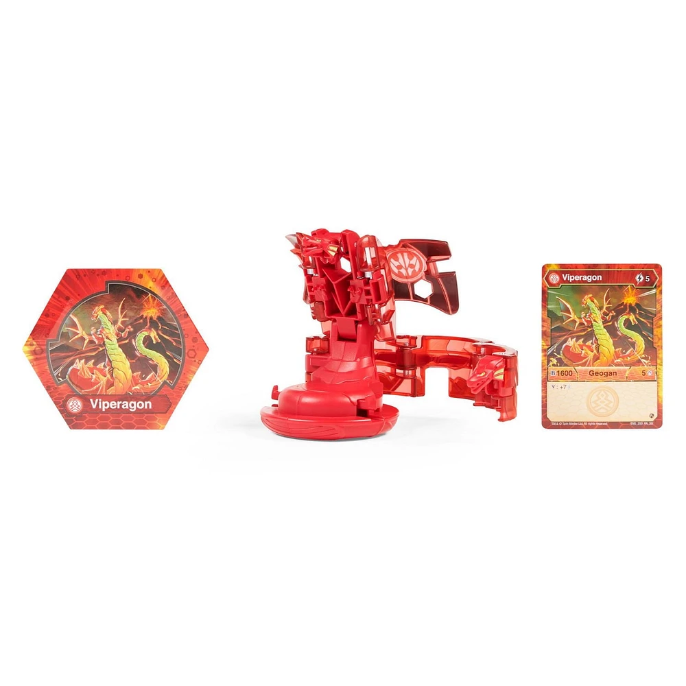 Bakugan Geogan Deka, Viperagon, Figurine transformable géante à collectionner, pour les enfants à partir de 6 ans
