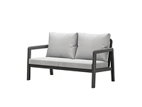 Ensemble Sectionnel de Patio en Aluminium Boston, Gris