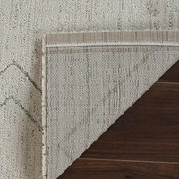 Tapis d'interieur abstrait Rug Branch Casa, beige creme, boheme - Salon, chambre