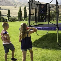 SKYWALKER TRAMPOLINES Kit d'accessoires de jeu uniquement, jeu de rebond et triple lancer pour trampolines d'extérieur, ASTM, installation facile, pratique du lancer