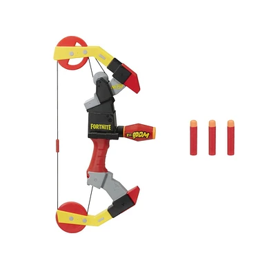 Nerf Fortnite, arc TNTina's Ka-Boom Bow, comme un vrai arc, inclut viseur et 3 fléchettes Nerf Mega officielles, pour ados et adultes