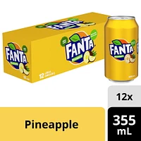 Fanta Pineapple Fridgepack Cans, 355 mL, 12 Pack, 12 x 355 mL