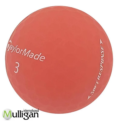 Mulligan - 60 Taylormade Soft Response Matte Red 4A Recycled Used Golf Balls
