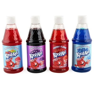 Kool-Aid 16-oz Snow Cone Syrups, Assorted Flavour 4 Pack