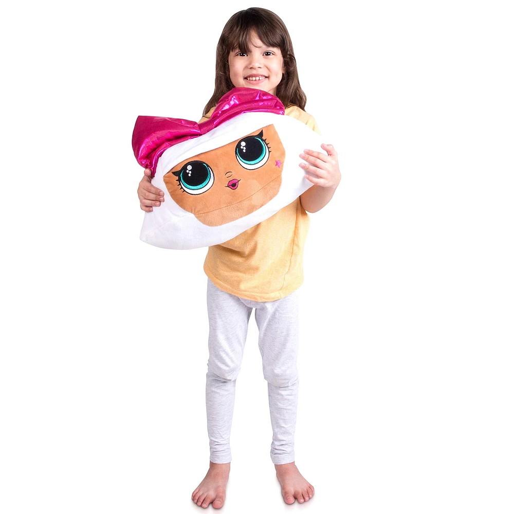 Coussin douillet L.O.L. Surprise! "Pink Bow Diva"