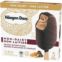 HÄAGEN-DAZS Sans produits laitiers Beurre d'arachide et fondant, 3 x 88 ml