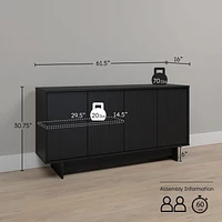Prepac Finnley Buffet Chêne