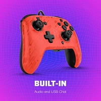 Manette avec fil audio Faceoff™ Deluxe+  pour Nintendo Switch- Camouflage Rogue