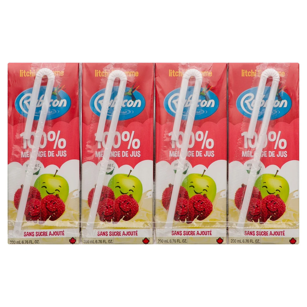 Rubicon Lychee & Apple 'No Sugar Added' 100% Juice Blend