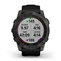 Garmin fenix 7X Sapphire Solar Charging GPS Smartwatch Steel and Fitness Tracker with Incident Detection