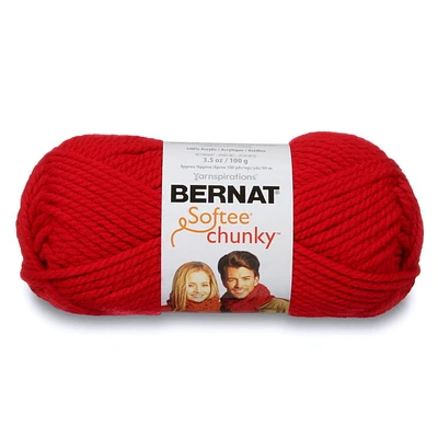 Bernat® Softee® Chunky™ Yarn, Acrylic #6 Super Bulky, 3.5oz/100g, 108 Yards, Acrylic #6 Super Bulky Yarn