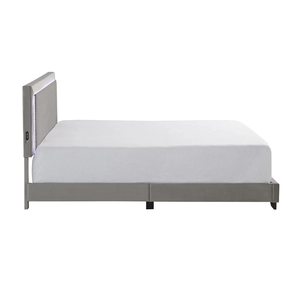 Lit rembourré complet Anchorage avec lumières LED et USB, par Hillsdale Living Essentials