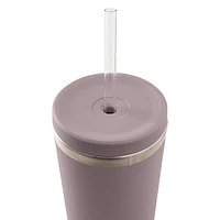 TAL Stainless Steel Ranger Tumbler with Straw 24oz, Mauve, water bottle