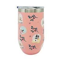 Holiday Time Gobelet à double paroi Rose 470mL