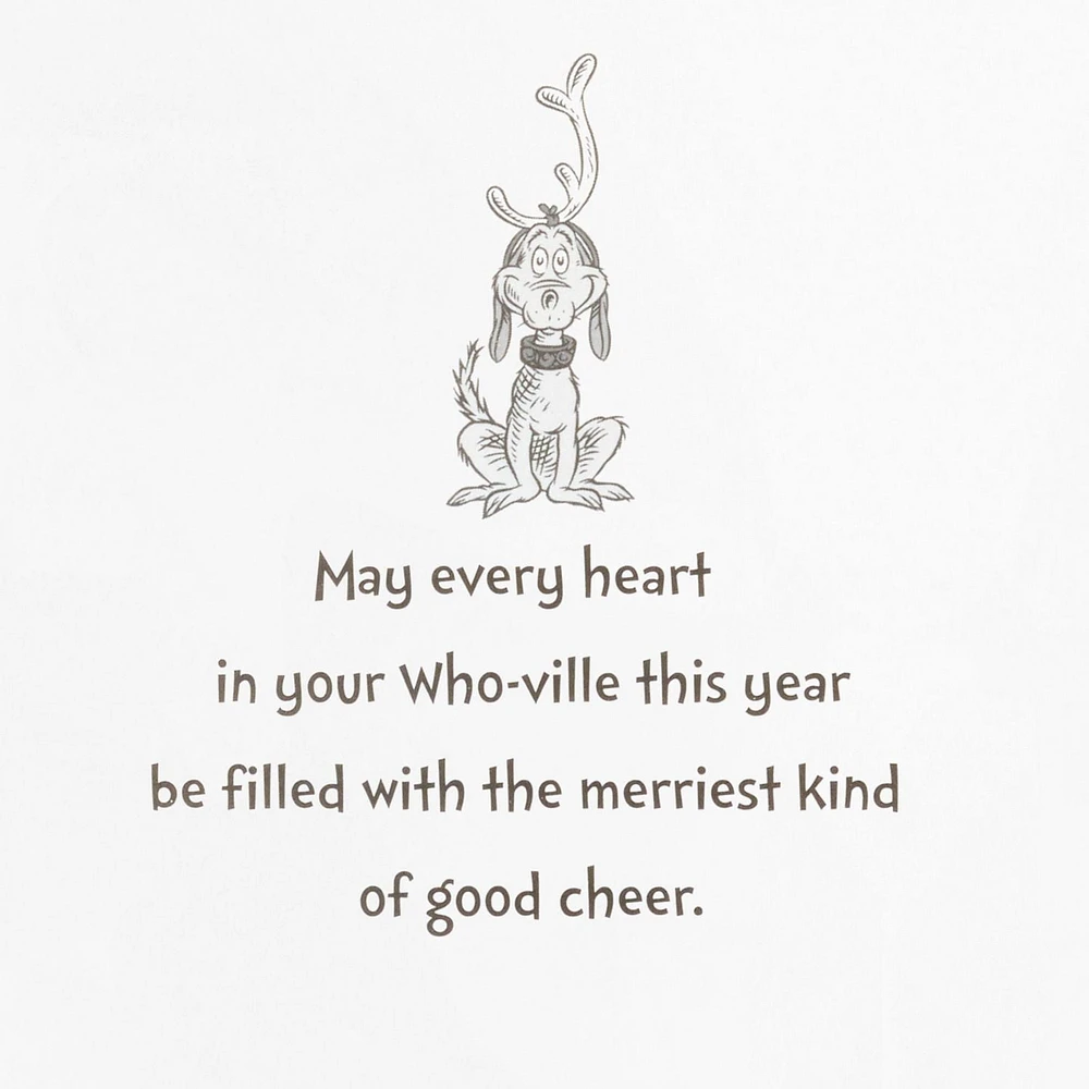 Boîte de cartes de Noël, Connections from Hallmark, Dr. Seuss « Merry Grinchmas », paquet de 20 cartes
