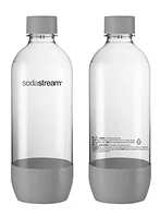 SodaStream bouteilles de gazéification grises de 1 L, Ens. de 3