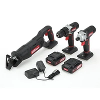 HYPER TOUGH 20-VOLT MAX TROUSSE TRIO D'OUTILS AU LITHIUM-ION Tension nominale: 20V MAX
