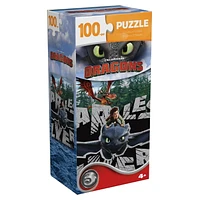 Spin Master Games, How to Train Your Dragon 100-Piece Jigsaw Puzzle, for Families and Kids Ages 4+