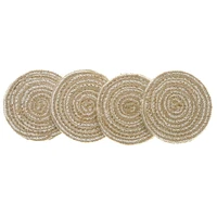 4 Coaster De Ligne Ronde Pc