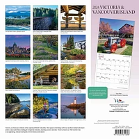 Wyman Publishing Victoria & Vancouver Island 2024 12x24 Inch Square Wall Calendar, 9781525611698