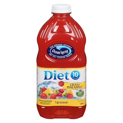 Diète Canneberge et Ananas Boisson diète hypocalorique d'Ocean Spray 1,89 l