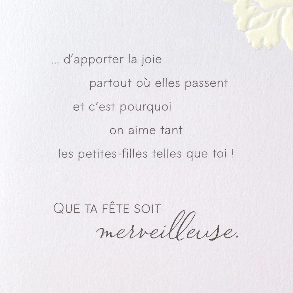 Carte de fête pour une petite-fille – Hallmark (Vraiment unique)