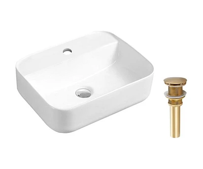 DROP Bath and Kitchen DR091373 Bathroom Vessel Sink Set