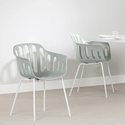 Ensemble de 2 chaises avec accoudoirs de la collection Flam South Shore