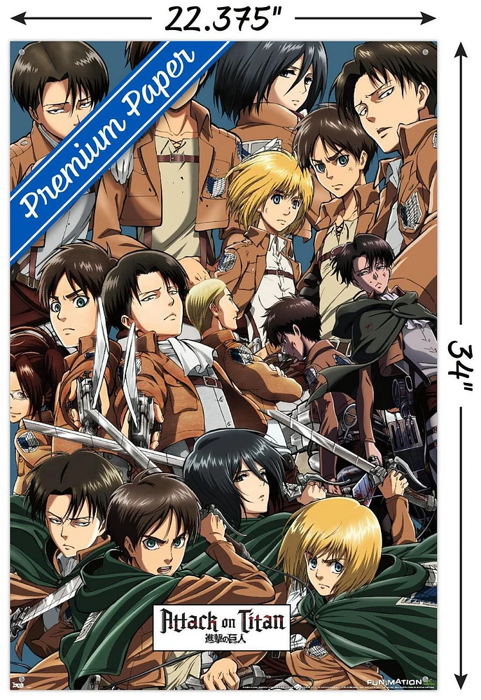 Attack on Titan - Collage Wall Poster, 22.375" x 34"