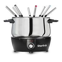 Ensemble à fondue électrique de 12 pièces de Starfrit Acier inoxydable