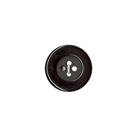 La Vogue 23 mm 4-Hole Button - Black, La Vogue buttons and closures offer you the most fashionable and contemporary assortment of styles and colours.
