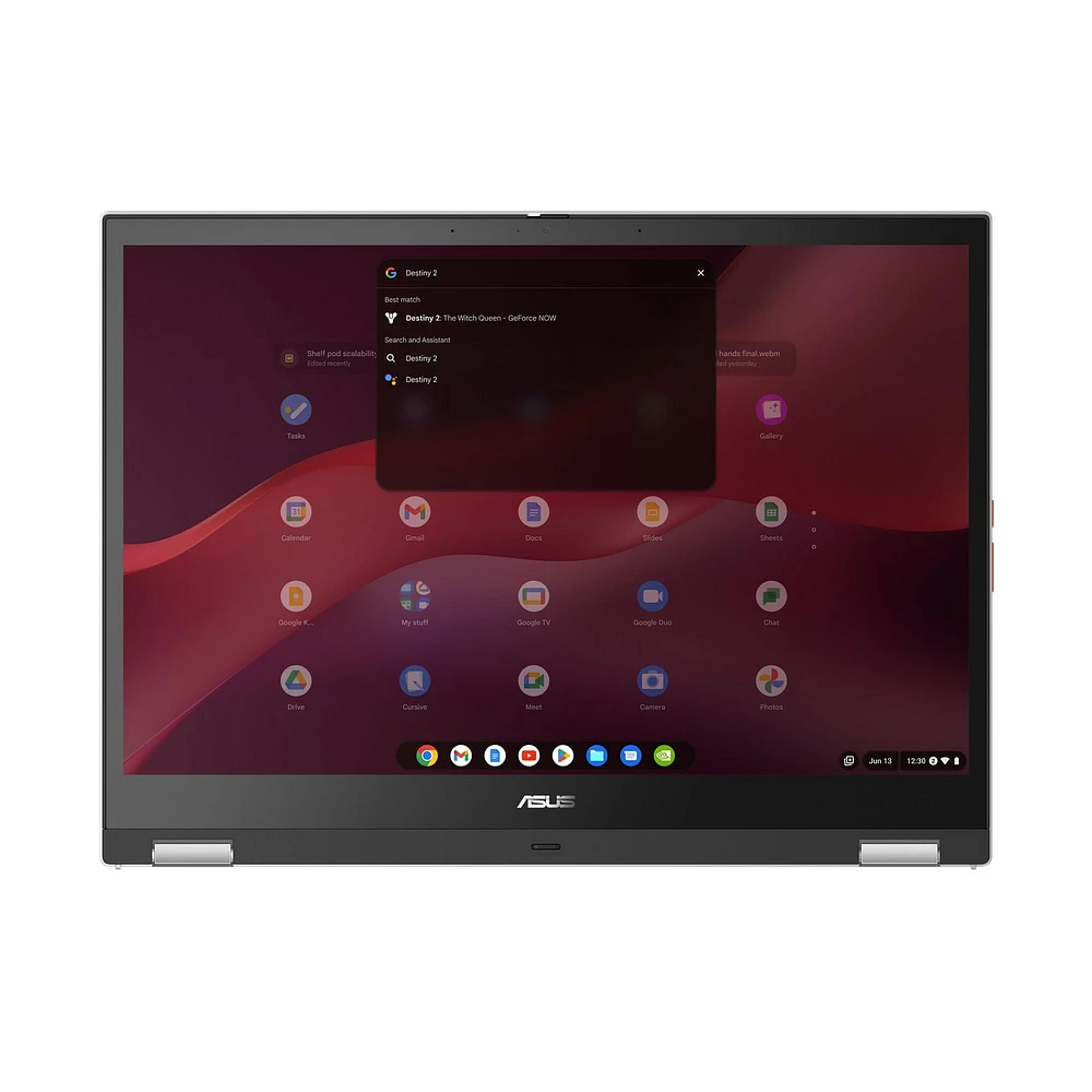 ASUS Chromebook Vibe CX34 Flip cloud gaming laptop, 14" 144 Hz Touch Display (1920x1200), Intel® Core™ i3-1215U Processor, 128GB SSD, 8GB RAM, ChromeOS, Pearl White, CX3401FBA-DS31T-CB